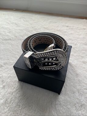 Majestik Rhinestone Studded Belt w/ Box